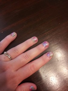 Here's the finished nails! I love them!